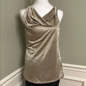 Elegant Gold Sleeveless Top